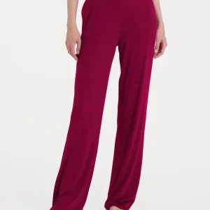 Pantalone ampio tinta unita in Viscosa Summer - Rhododendron