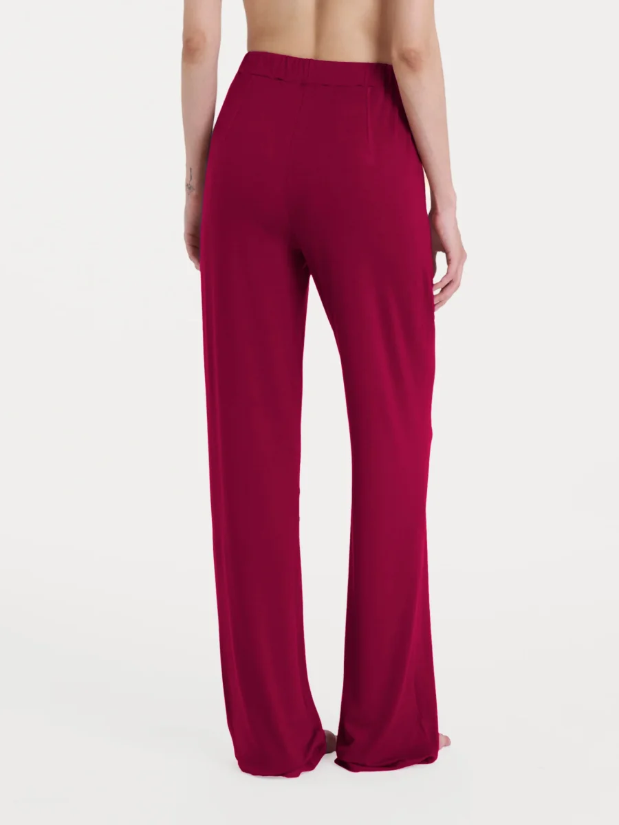 Pantalone ampio tinta unita in Viscosa Summer - Rhododendron - immagine 3