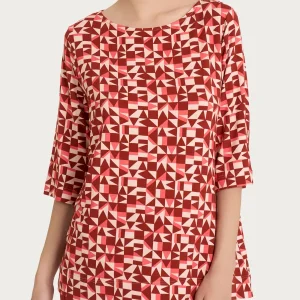 Maglia con scollo a barchetta e geometric pattern in Viscosa Summer - Fant. Dubarry