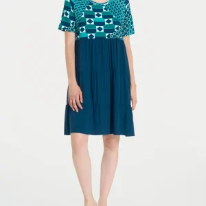 Vestito svasato a balze in misto viscosa - Fant. Bayou