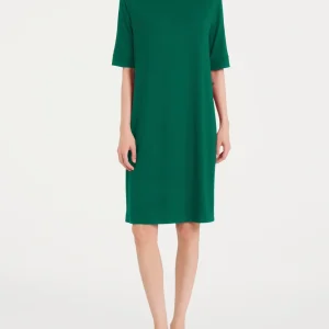 Abito girocolllo tinta unita in Viscosa Summer - Bayou