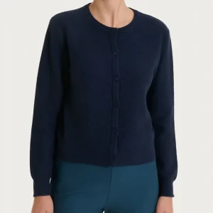 Cardigan corto Punto Links in Natural Soft - Bleu