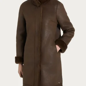 Cappotto double-face in Vegan Fur - Chocolate Torte