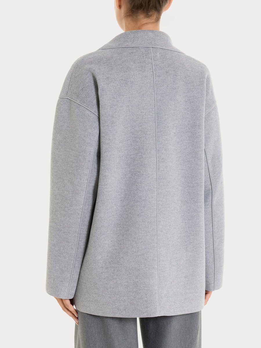 Cappotto caban in Vegan Wool - Grigio Mel. - immagine 3