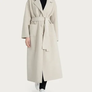 Cappotto lungo in Vegan Wool - CHAMPIGNON MEL.