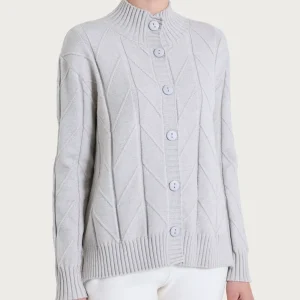 Cardigan aperto con punto spiga in Super Soft - CHAMPIGNON MEL.