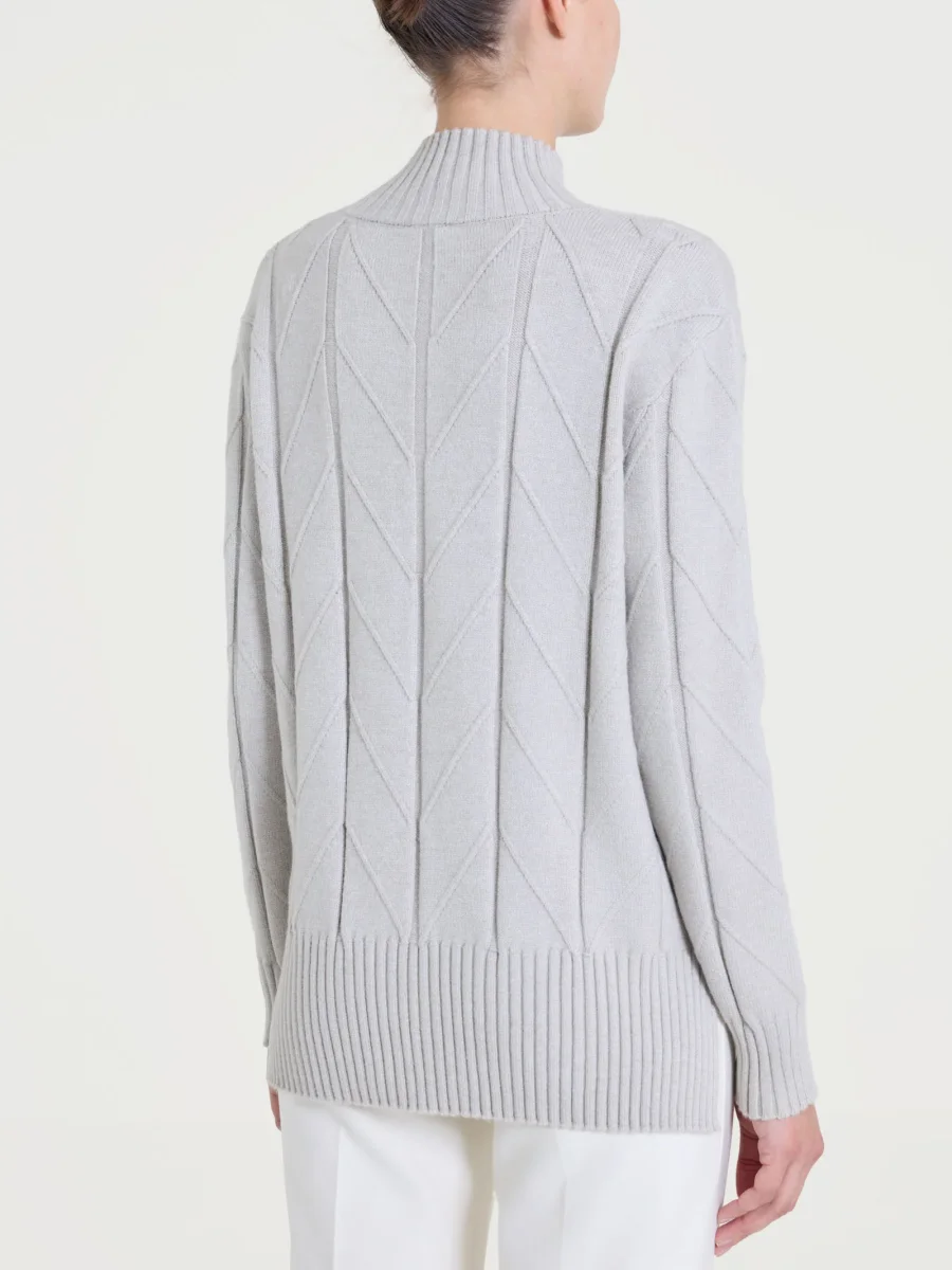 Cardigan aperto con punto spiga in Super Soft - CHAMPIGNON MEL. - immagine 3