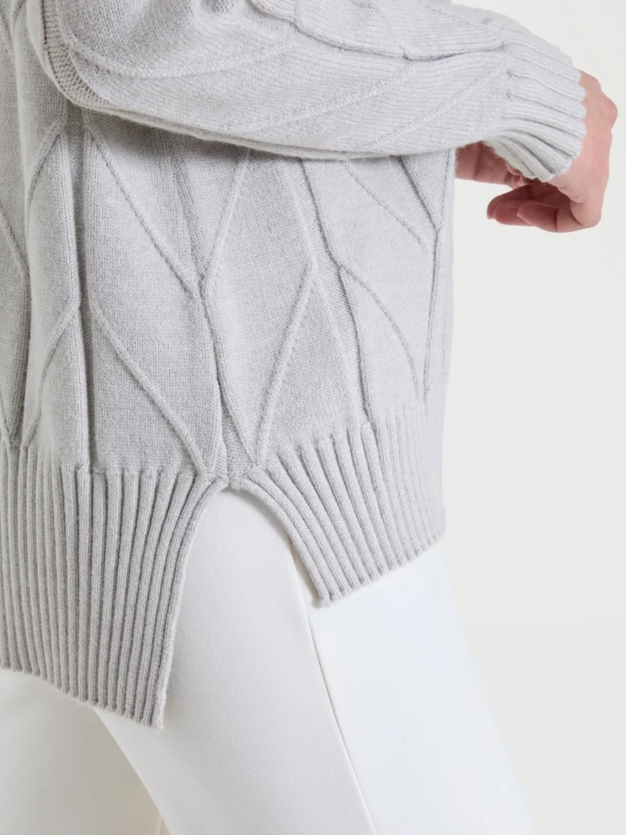 Cardigan aperto con punto spiga in Super Soft - CHAMPIGNON MEL. - immagine 4