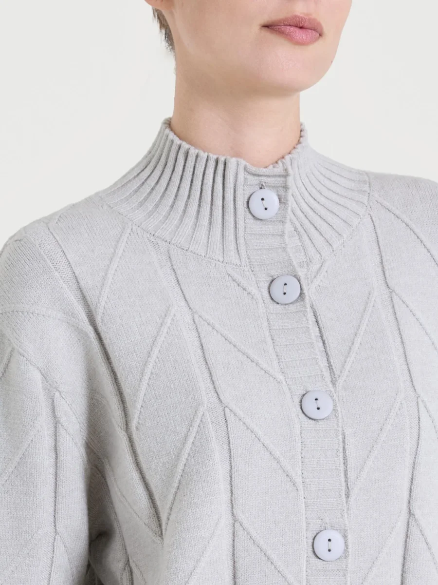 Cardigan aperto con punto spiga in Super Soft - CHAMPIGNON MEL. - immagine 5