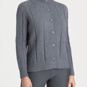 Cardigan aperto con punto spiga in Super Soft - Ferro Mel.