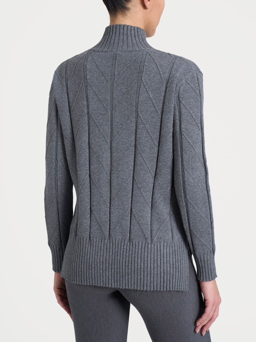 Cardigan aperto con punto spiga in Super Soft - Ferro Mel. - immagine 3