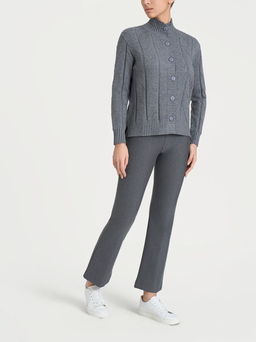 Cardigan aperto con punto spiga in Super Soft - Ferro Mel. - immagine 6