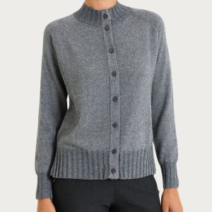 Cardigan corto in Natural Soft e Lurex - Ferro Mel.