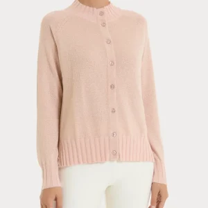 Cardigan corto in Natural Soft e Lurex - Cameo Rose