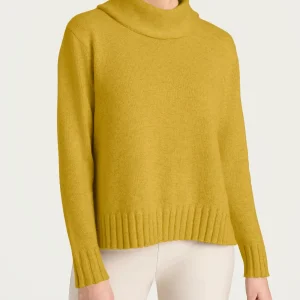 Maglia con collo a ciambella in Natural Soft - Oil Yellow