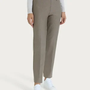 Pantalone dritto con taschino in Compact - Glace' Mel.