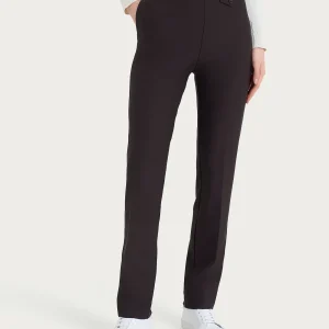 Pantalone dritto con taschino in Compact - Chocolate Torte