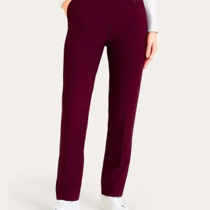 Pantalone dritto con taschino in Compact - Fig