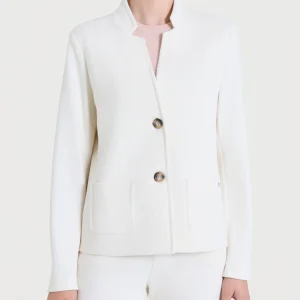 Blazer corto in Velvet - Avorio