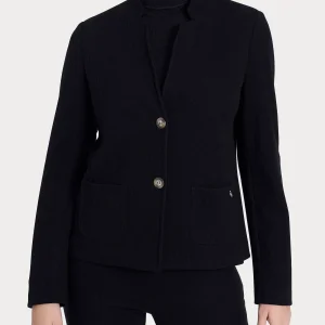 Blazer corto in Velvet - Nero