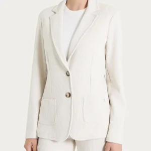 Blazer con due bottoni in Velvet - Champignon