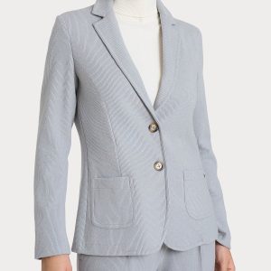 Blazer con due bottoni in Velvet - Ultimate Gray