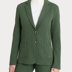 Blazer con due bottoni in Velvet - Bronze Green