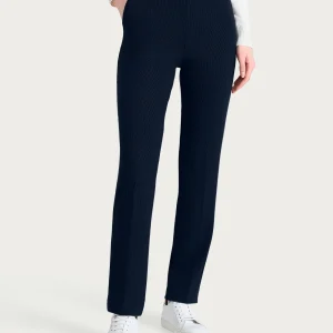 Pantalone dritto con tasche in Velvet - Bleu