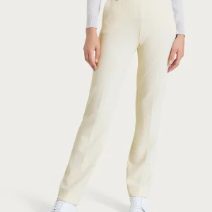 Pantalone dritto con tasche in Velvet - Champignon