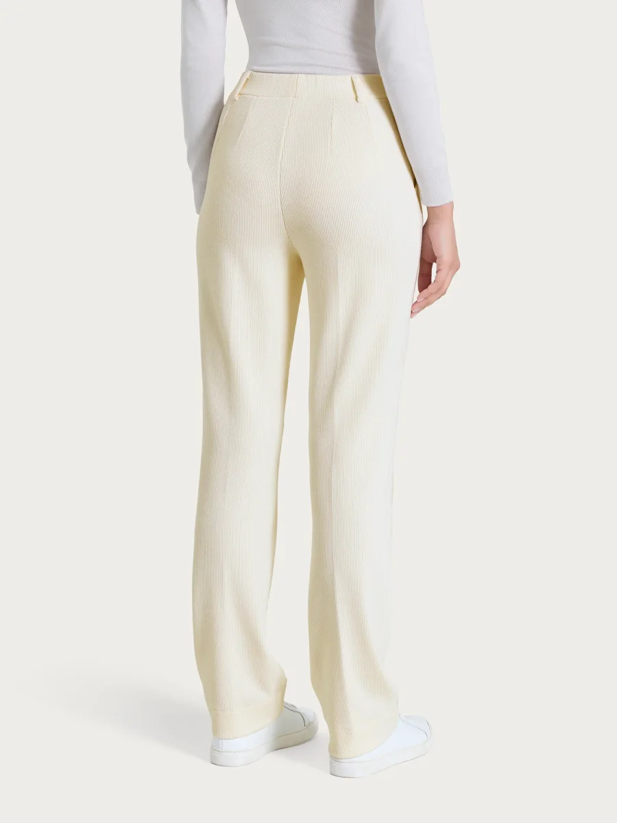 Pantalone dritto con tasche in Velvet - Champignon - immagine 3