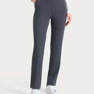 Pantalone dritto con tasche in Velvet - Dark Shadow