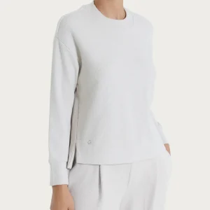 Felpa girocollo in Velvet  - Champignon