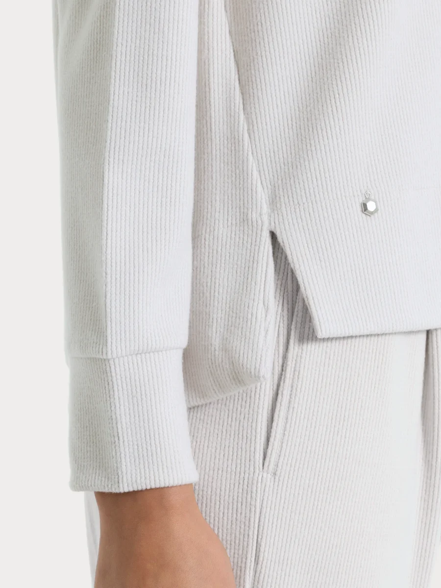 Felpa girocollo in Velvet - Champignon - immagine 4