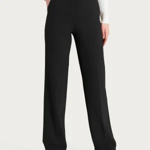 Pantalone ampio con tasche in Cashmere Compact - Nero