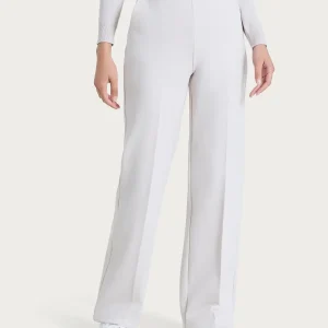 Pantalone ampio con tasche in Cashmere Compact - Champignon