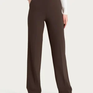 Pantalone ampio con tasche in Cashmere Compact - Chocolate Torte