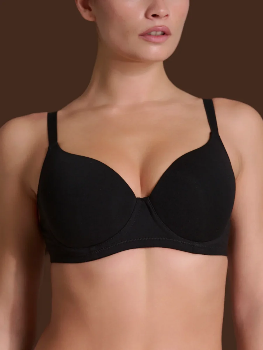 beYOUtiful YouUp - Reggiseno con ferretto in cotone elasticizzato - Nero