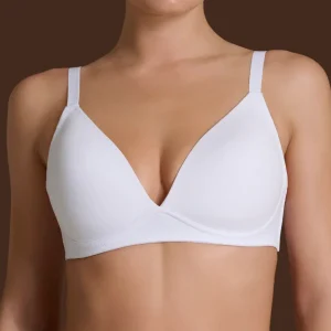beYOUtiful YouUp - Reggiseno con imbottitura in cotone elasticizzato - Bianco