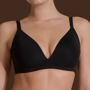 beYOUtiful YouUp - Reggiseno con imbottitura in cotone elasticizzato - Nero