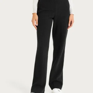 Pantalone ampio con tasche in Japanese Fleece - Nero