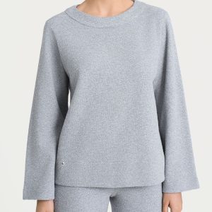 Felpa girocollo in Japanese Fleece - Grigio Mel.