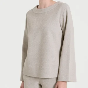 Felpa girocollo in Japanese Fleece - String Mel.