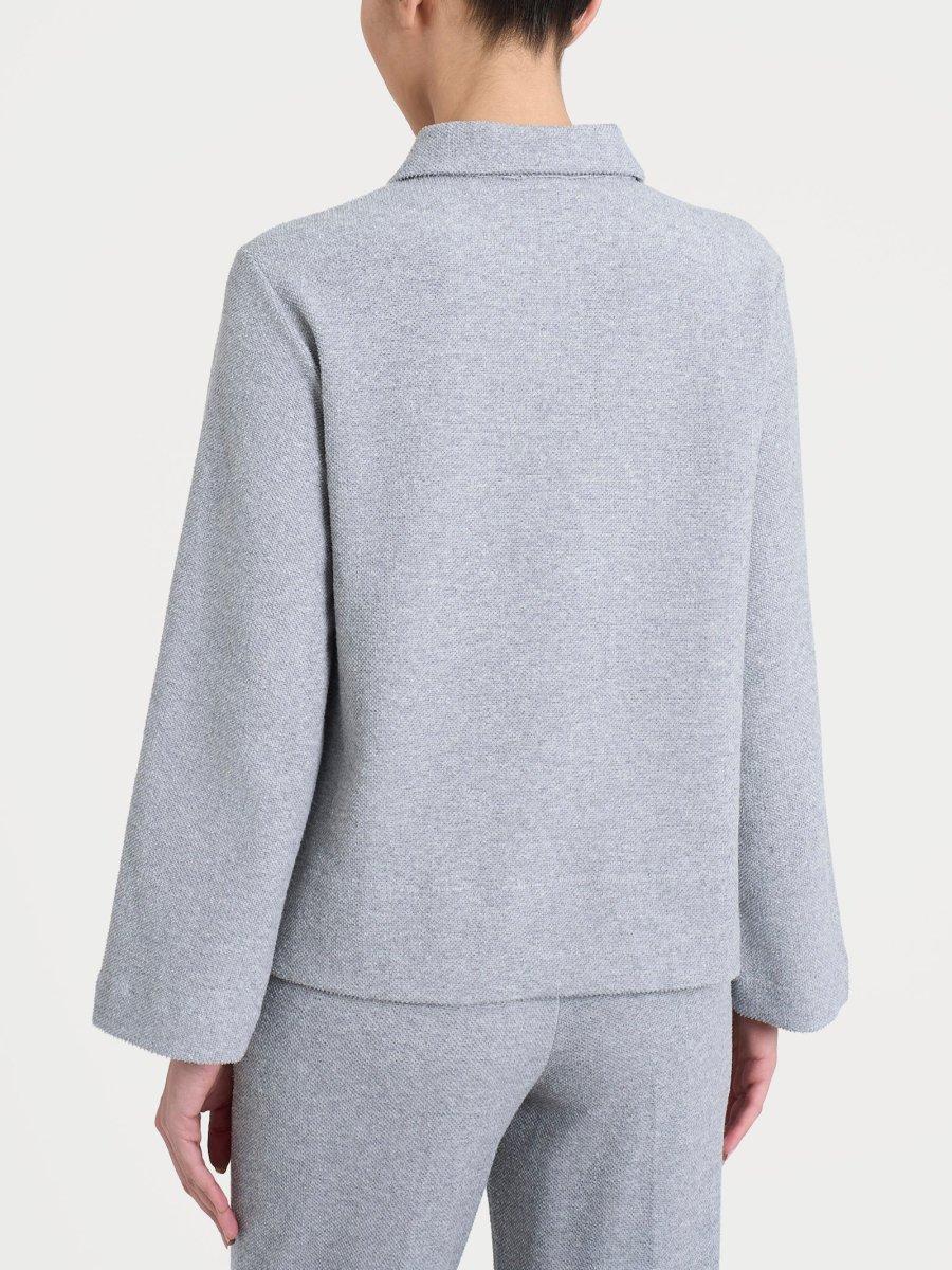 Polo in Japanese Fleece - Grigio Mel. - immagine 3