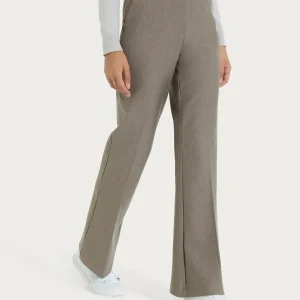 Pantalone flare lungo con tasche in Compact - Glace' Mel.