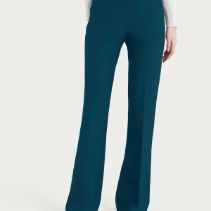 Pantalone flare lungo con tasche in Compact - Reflecting Pond