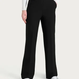 Pantalone ampio con tasche in Compact - Nero