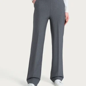 Pantalone ampio con tasche in Compact - Ardesia Mel.