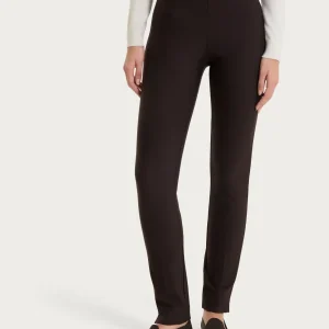 Pantalone a sigaretta con risvolto in Compact - Chocolate Torte