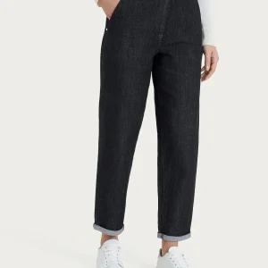 Jeans a carota con tasche in Heritage Denim - Gray Black