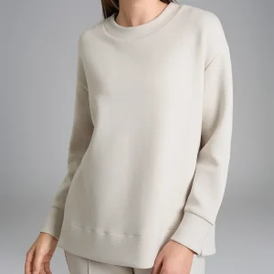 Felpa girocollo in Scuba - Champignon